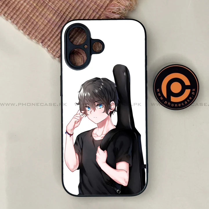 iPhone 17 - Anime Series - Premium Printed Glass soft Bumper shock Proof Case