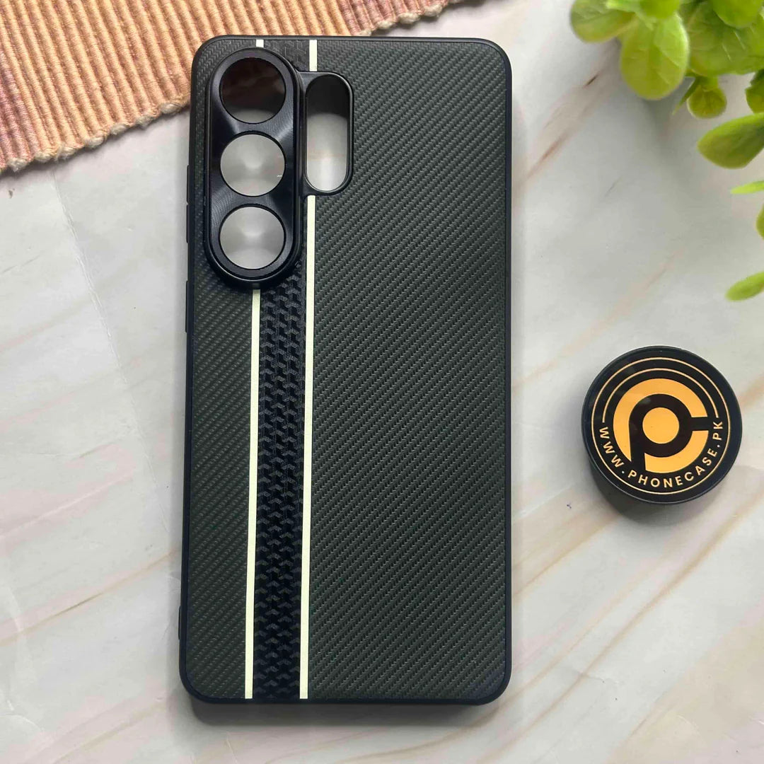 Galaxy S26 - Veltra Carbon Dual Stripe Case with Anti-Scratch Finish